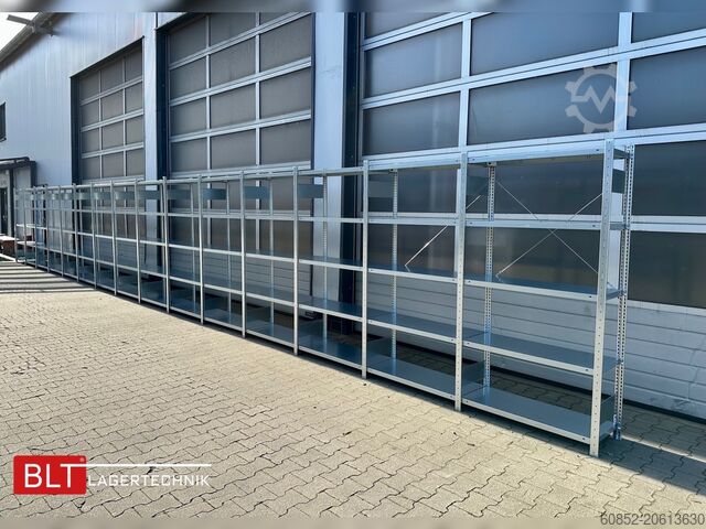 Estantes de encaixe ca. 15,06 lfm. Fachbodenregale META H: 200 cm , T: 40 cm , 150 kg pro Ebene