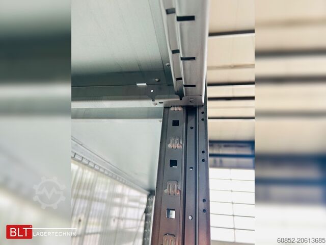 Boltless shelving rack, warehouse rack, small parts storage ca. 13 lfm Gebrauchtes SSI Schäfer R3000 Fachbodenregal Werkstattregale Handlager