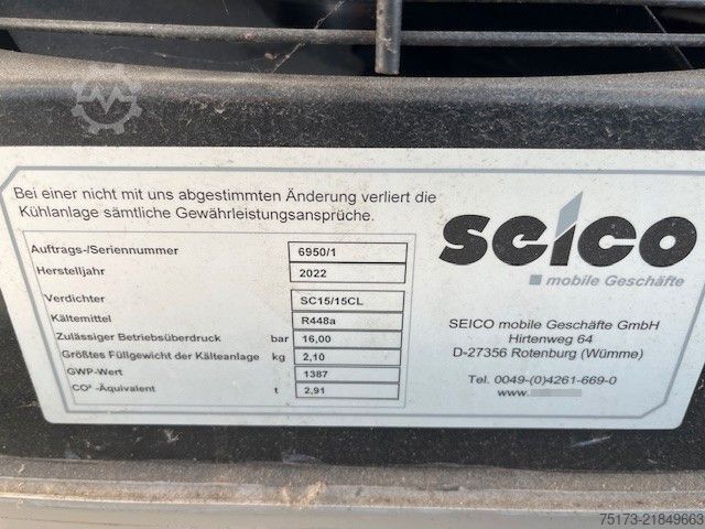 Prodajna prikolica SEICO AE54-30W Verkaufsanhänger gekühlte Ware Fleische