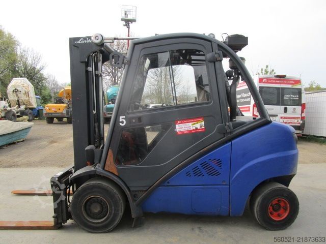 Empilhadeira diesel Linde H35D-02 Zinkenversteller + Seitenschieber