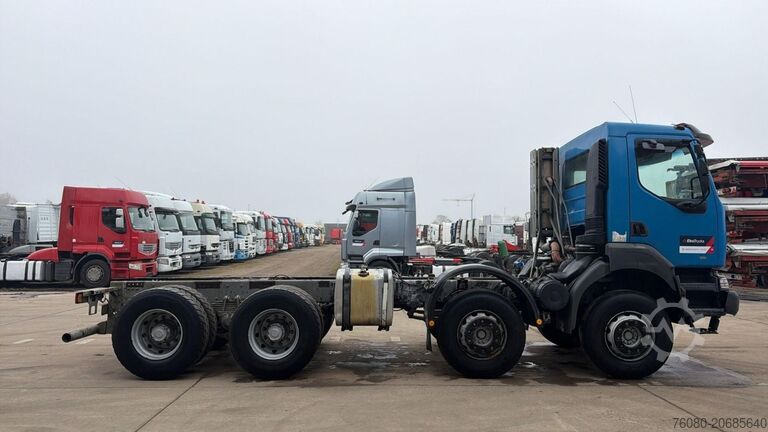 Fahrgestell mit Fahrerhaus Renault Kerax 400 (POMPE MANUELLE / LAMES / GRAND PONT ...