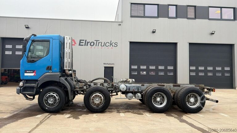 Fahrgestell mit Fahrerhaus Renault Kerax 400 (POMPE MANUELLE / LAMES / GRAND PONT ...