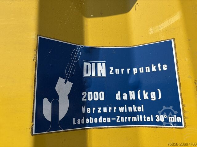 打开交换机构 Krone Baustoff Wechselbrücke 7,45m Türen