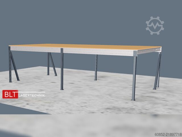 Lagringsplattform 5x10m Lagerbühne , Belastung : 500kg/qm Unterkante: 2,5m , ca. 50qm Systembühne