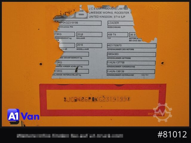 Van personalizado JCB JCB 406 T4 Radlader