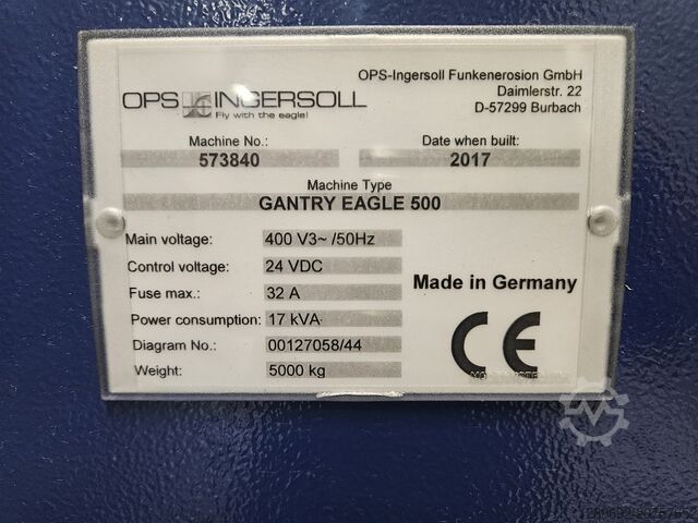 آلة غرق يموت INGERSOLL OPS Ingersoll Gantry Eagle 500