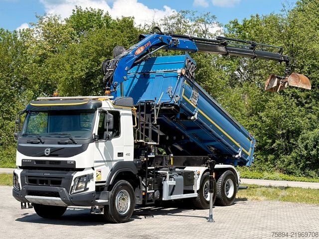 Krautuvas sumontuotas ant sunkvežimio VOLVO FMX 410 Kipper 4,90m *PM 18.5 TP/FUNK *6x4