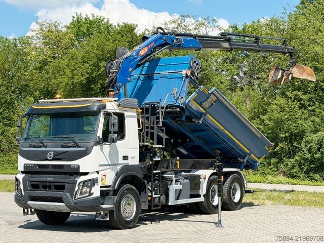 Krautuvas sumontuotas ant sunkvežimio VOLVO FMX 410 Kipper 4,90m *PM 18.5 TP/FUNK *6x4