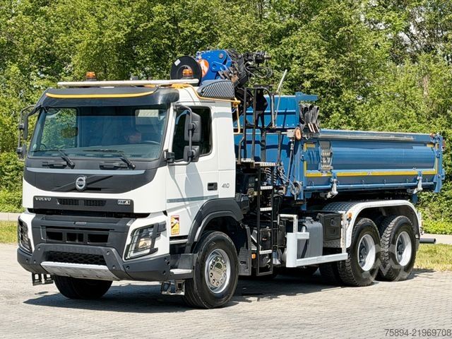 Krautuvas sumontuotas ant sunkvežimio VOLVO FMX 410 Kipper 4,90m *PM 18.5 TP/FUNK *6x4