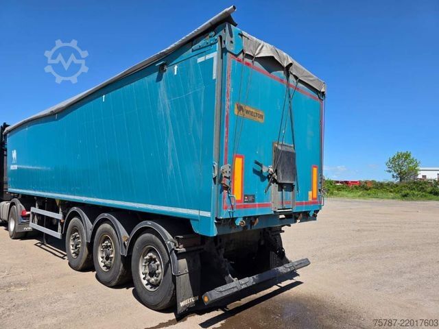 Semiremorcă basculantă WIELTON 50 cbm Getreidemulde, Pendelklappe,Kornschieber