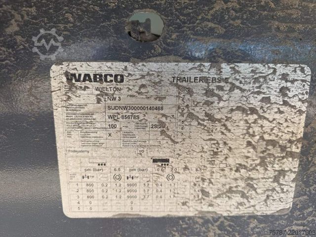 Semiremorcă basculantă WIELTON 50 cbm Getreidemulde, Pendelklappe,Kornschieber