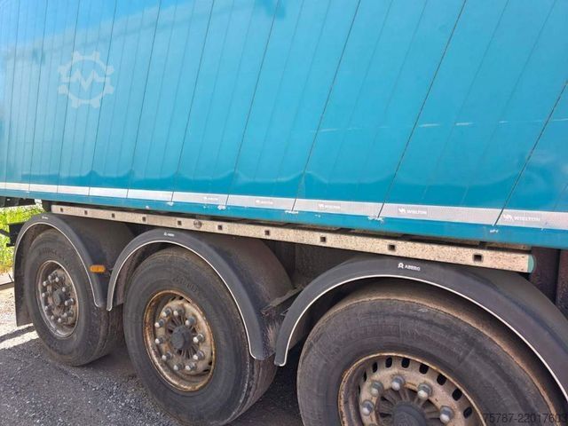 Semiremorcă basculantă WIELTON 50 cbm Getreidemulde, Pendelklappe,Kornschieber