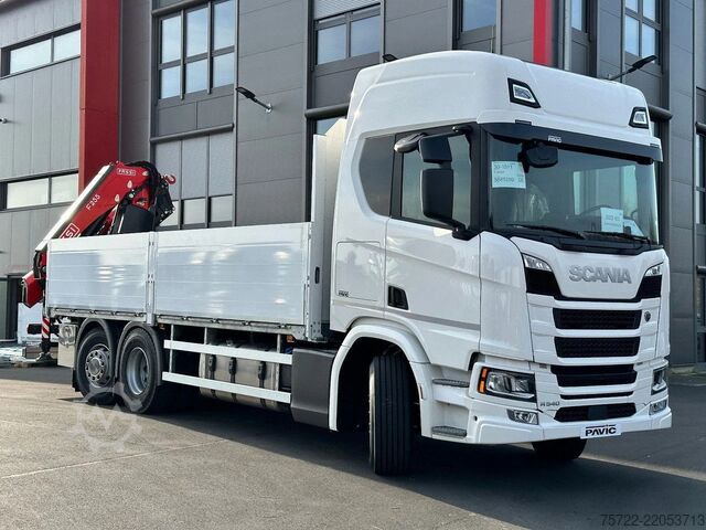 Platforma za utovar Scania R560 6x2-4 BL Baustoff-Pritsche FASSI 2.24