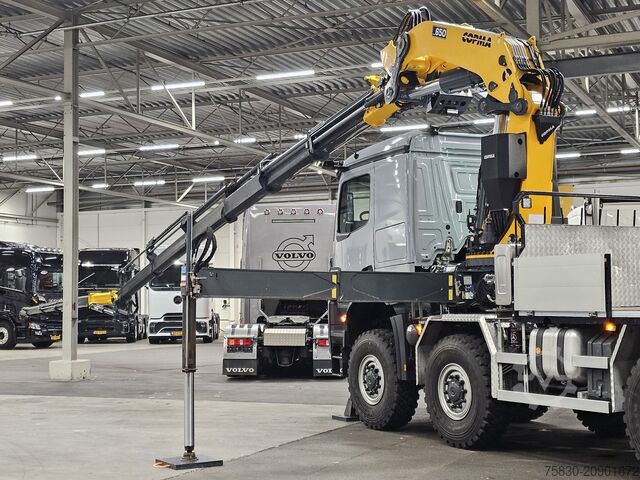 Crane truck Mercedes-Benz AROCS 3253 8x8 / 65 t/m CRANE + JIB + WINCH / K...