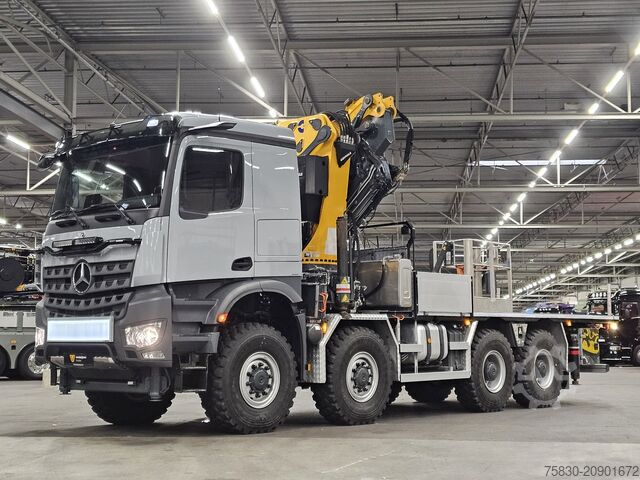 Crane truck Mercedes-Benz AROCS 3253 8x8 / 65 t/m CRANE + JIB + WINCH / K...