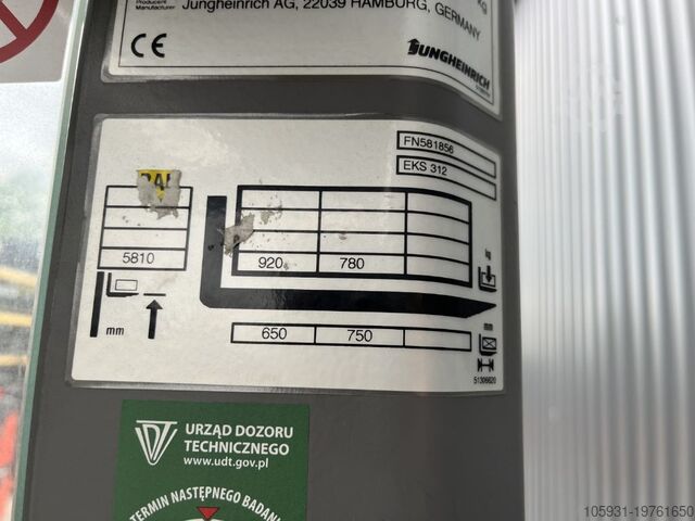 Hoogheffende orderverzamelaar Jungheinrich EKS312