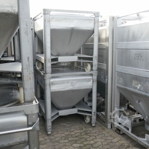 Mobilni kontejner za rasuti teret od 570 litara izrađen od V2A UCON 9517