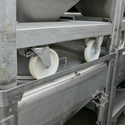 Mobilni kontejner za rasuti teret od 570 litara izrađen od V2A UCON 9517