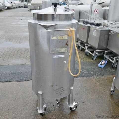 Mobilni spremnik od 300 litara izrađen od V2A nehrđajućeg čelika  9502