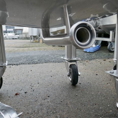 Mobilni spremnik od 300 litara izrađen od V2A nehrđajućeg čelika  9502