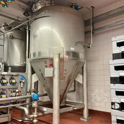 Tlačna posuda od 3000 litara izrađena od nehrđajućeg čelika V4A Waldner 9492