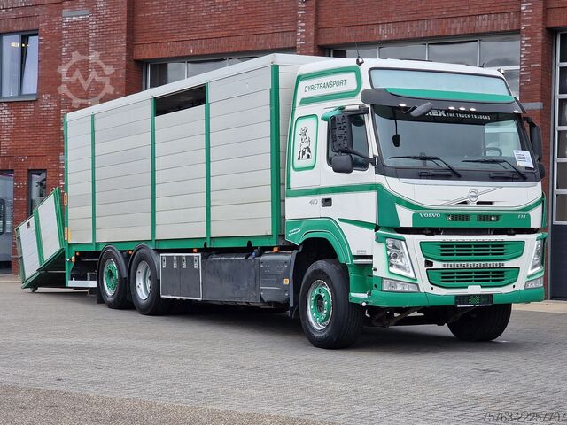 Превоз на едър рогат добитък Volvo FM 410 Globetrotter 6x2*4 - Livestock - Euro 6 ...
