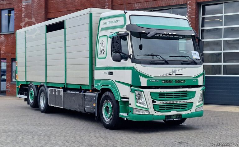 Превоз на едър рогат добитък Volvo FM 410 Globetrotter 6x2*4 - Livestock - Euro 6 ...
