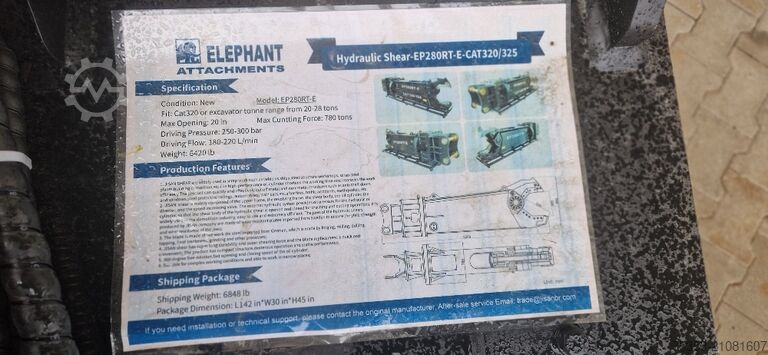 Romuleikkuri kaivinkoneisiin alkaen 20 tonnia.  