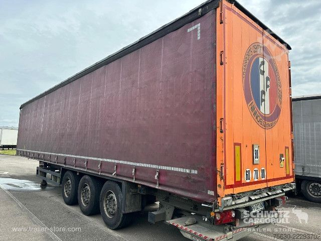Atvērta puspiekabe ar tentu Schmitz Cargobull Semitrailer Curtainsider Standard Hayon