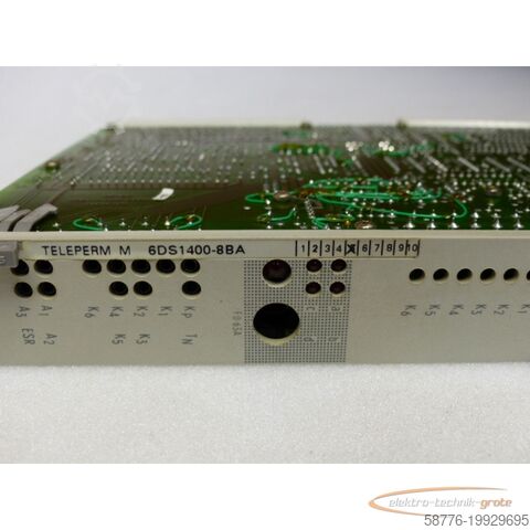 Siemens íhlutur Siemens Teleperm M 6DS1400-8BA Reglerbaugruppe E Stand 5 SN H2008843