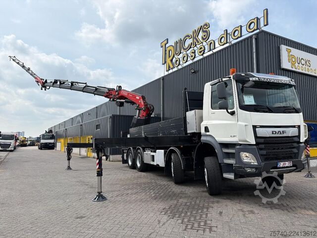 Autokrāna kravas automašīna DAF CF530 + FASSI F 820 RA 6X EXT.  +  JIB 6X EXT. ...