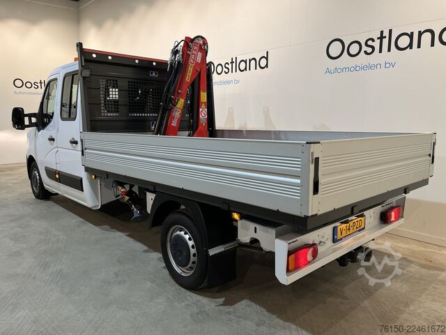 Camião plataforma com grua Renault Master 2.3 dCi 145 PK L3 DC Dubbel Cabine Open ...