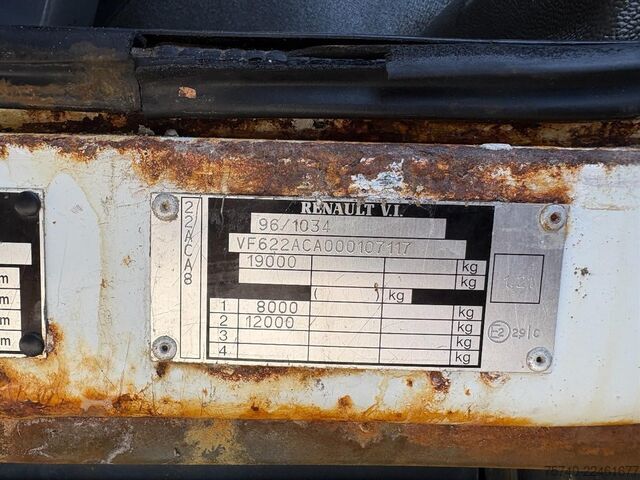 3 taraflı damper Renault Premium + PALFINGER PK 10000.  2 X EXT.  + REMO...