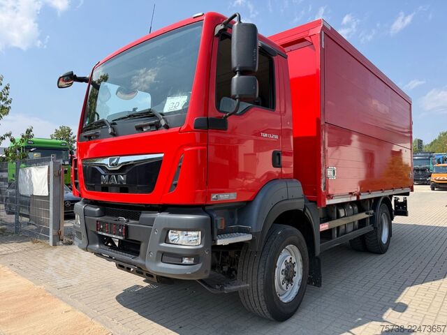 LKW mit Getränkeaufbau MAN TGM 13.290 4x4 Getränke/Seitenlader+LBW/Navi