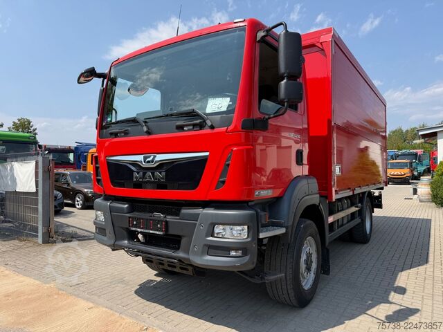 LKW mit Getränkeaufbau MAN TGM 13.290 4x4 Getränke/Seitenlader+LBW/Navi