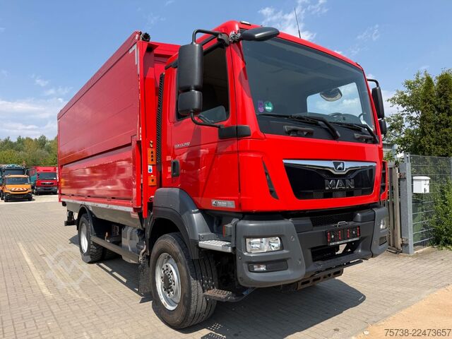 LKW mit Getränkeaufbau MAN TGM 13.290 4x4 Getränke/Seitenlader+LBW/Navi
