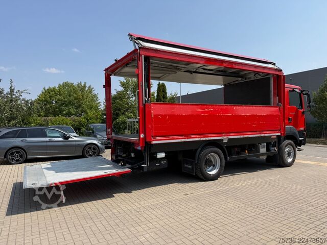 LKW mit Getränkeaufbau MAN TGM 13.290 4x4 Getränke/Seitenlader+LBW/Navi