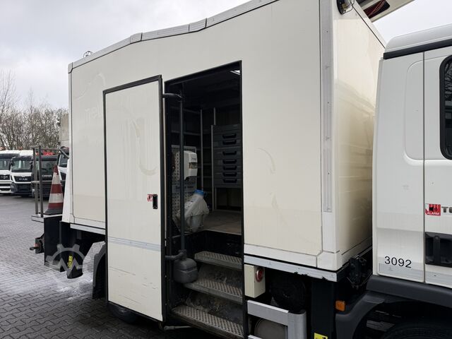 Autocarro con cassone MAN TGL 12.180 Koffer mit Ruthmann Versalift 14.90m