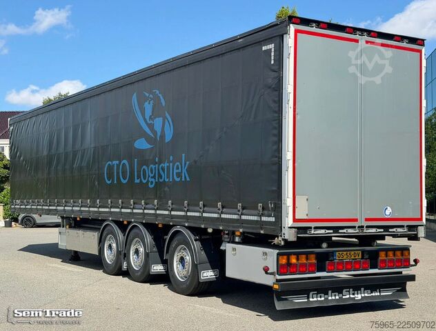 Open semitrailer with tarp  Hertoghs N/A LPRS 24 STUURAS 2x LIFT AS SCHUIFDA