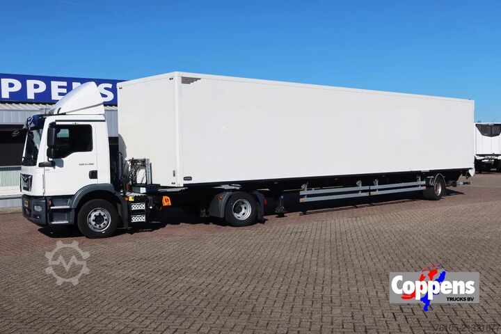 Box body Heiwo City Trailer+Dhollandia klep 2500 kg , Geisolee...