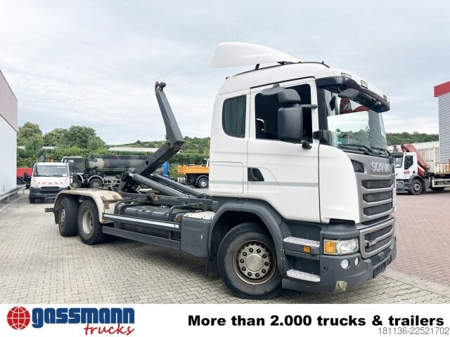Āķa konteineru automašīna Scania G 450 6x2/4, Lift-/Lenkachse, Kli-Ret