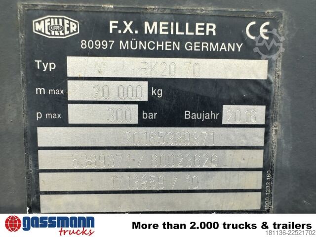 Āķa konteineru automašīna Scania G 450 6x2/4, Lift-/Lenkachse, Kli-Ret