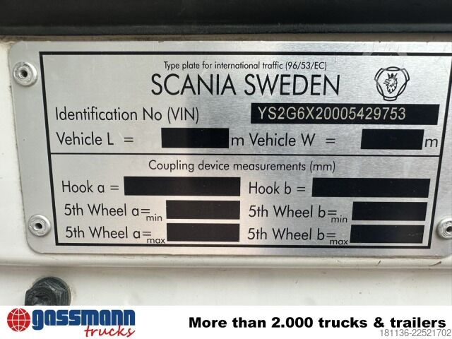 Āķa konteineru automašīna Scania G 450 6x2/4, Lift-/Lenkachse, Kli-Ret