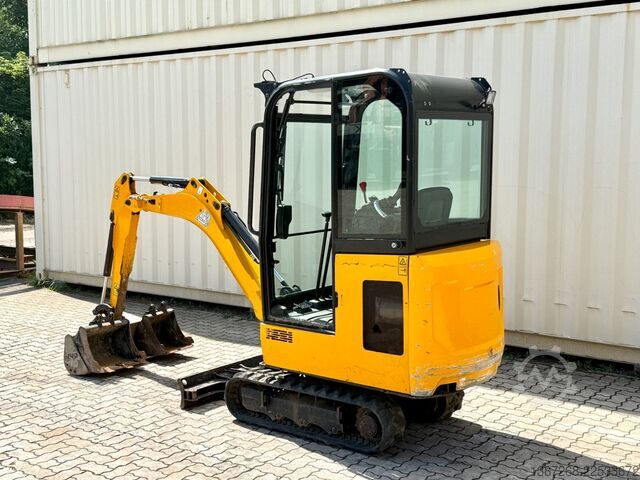 Mini-escavadora JCB 15C-1 / 982 H /  3 x Löffel / Kabine