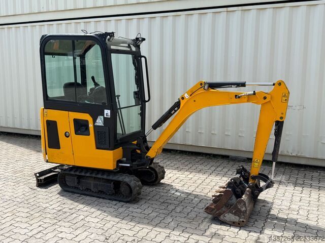 Mini-escavadora JCB 15C-1 / 982 H /  3 x Löffel / Kabine