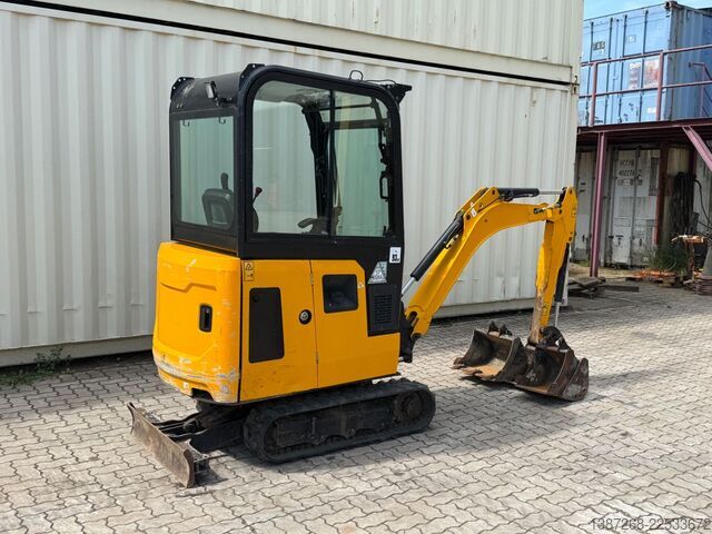Mini-escavadora JCB 15C-1 / 982 H /  3 x Löffel / Kabine