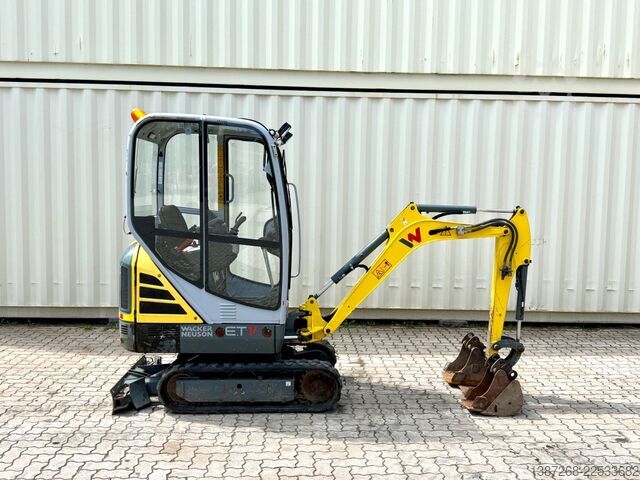 迷你挖掘机 WACKER Neuson ET16 / 2019 BJ / 996 H / 3x Löffel