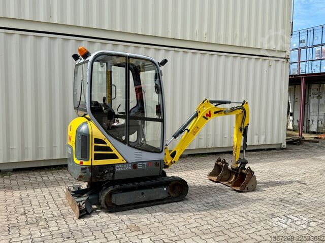 迷你挖掘机 WACKER Neuson ET16 / 2019 BJ / 996 H / 3x Löffel
