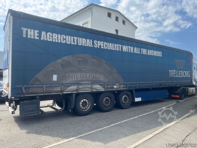 Ανοιχτό ημιρυμουλκούμενο με μουσαμά SCHMITZ CARGOBULL SCB S3T Pritsche Schiebeplane Edscha Lift
