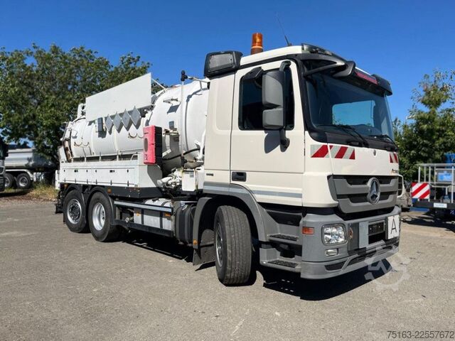 Vökvutankbíll MERCEDES-BENZ Actros 2546 L 6x2  Saug + Spülwagen Müller GGVS